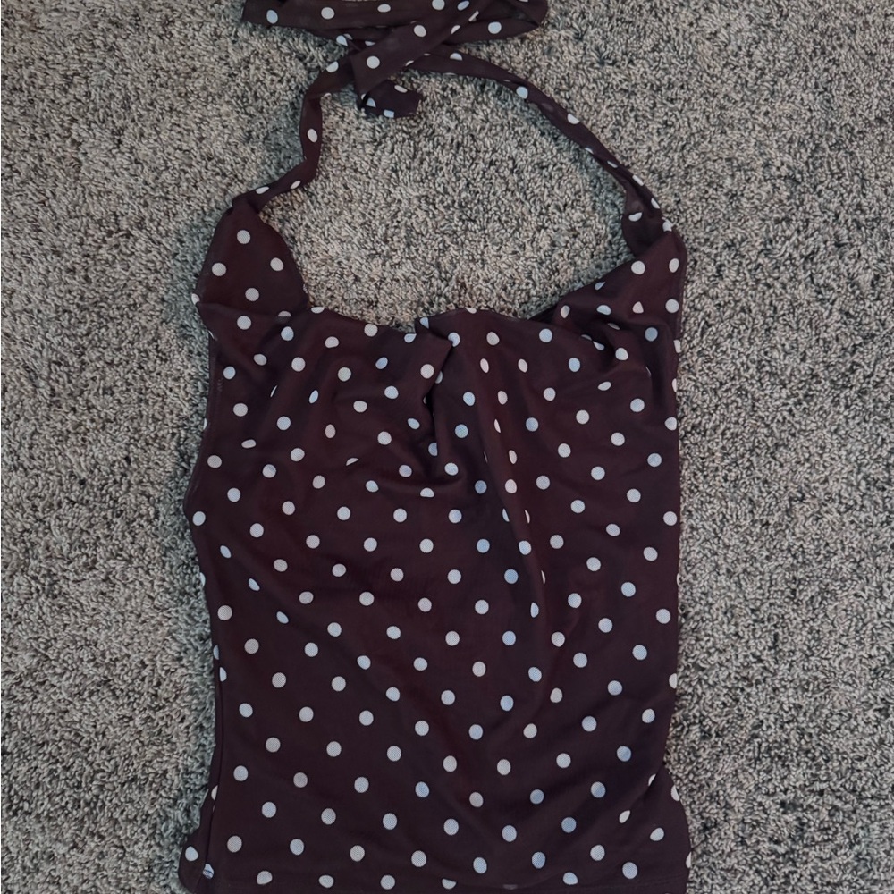 Polka Dot Halter Top